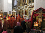 В канун среды Светлой седмицы Преосвященнейший епископ Андрей совершил Пасхальную вечерню в Петропавловском храме