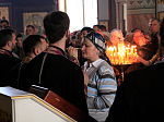 Таинство елеосвящения в Ильинском соборе