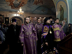 В Неделю 2-ю Великого поста Преосвященнейший епископ Дионисий совершил Литургию в Покровском храме г. Павловск