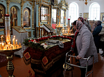 В Великую Субботу в Каменке совершили Литургию Василия Великого и чин освящения пасхальной снеди