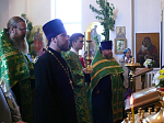 Архипастырь совершил Божественную литургию в канун престольного праздника в храме п.г.т. Подгоренский