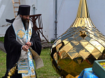 Освящение купольного креста в с. Новосолдатка