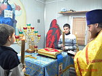 Первая Рождественская служба на новообразованном приходе храма Рождества Пресвятой Богородицы г. Россоши