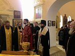 Преосвященнейший Андрей совершил молебен на обновление храма в Костомаровском Спасском женском монастыре