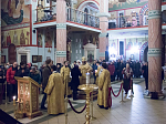 Богослужение в канун дня памяти прп. Сергия (Сребрянского)
