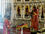Богослужение в Свято-Митрофановском храме на праздник усекновения главы Иоанна Предтечи