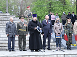 В День Победы духовенство епархии приняло участие в торжественном митинге
