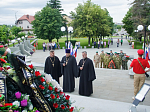 Духовенство епархии приняло участие в митинге, посвященном Дню памяти и скорби