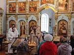 В Лазареву субботу в Казанском храме совершили Литургию