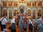 В Казанском храме отметили праздник Происхождения (изнесения) Честных Древ Животворящего Креста Господня