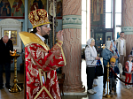В праздник Светлого Христова Воскресения Преосвященнейший епископ Дионисий совершил Пасхальную великую вечерню в Ильинском соборе