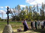 Освящение поклонного креста в с.Лофицкое