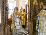 В Неделю 20-ю по Пятидесятнице Глава Воронежской митрополии совершил Божественную литургию в Алексиево-Акатовом монастыре