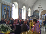 Прихожане храма во имя мч.Иоанна Воина  соборно помолились перед мощами св. Матроны Московской