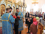 В субботу 5-й седмицы Великого поста в Казанском храме совершили Литургию святителя Иоанна Златоуста