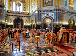 Глава Россошанской епархии сослужил Предстоятелю Русской Православной Церкви в день тезоименитства Его Святейшества