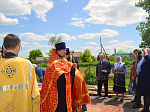 Освящение новосооруженных крестов в селе Новосолдатка