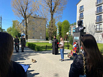 Клирик Свято-Ильинского кафедрального собора принял участие в митинге, посвященном Дню Победы