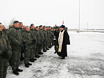 Благочинный благословил военнослужащих  на начало зимнего периода обучения