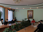 Епископ Россошанский и Острогожский Андрей принял участие в совместном заседании комиссий Общественной палаты Воронежской области