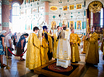 Архипастырь совершил уставное вечернее богослужение в Свято-Ильинском кафедральном соборе