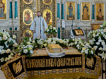 В Великую Субботу Преосвященнейший епископ Дионисий совершил Литургию в Ильинском кафедральном соборе