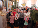 Ученики Воскресной школы поздравили прихожан с Рождеством Христовым