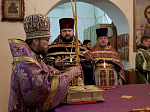 В Неделю 2-ю Великого поста Преосвященнейший епископ Дионисий совершил Литургию в Покровском храме г. Павловск