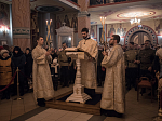 Глава Россошанской епархии совершил Божественную литургию в святую ночь Богоявления