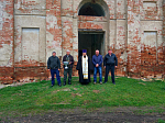 Благословение на начало доброго дела по консервации здания церкви в селе Терешково