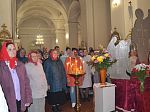 Пасхальное богослужение в Петропавловском храме с. Репьевка