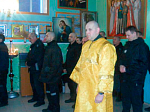 Епископ Россошанский и Острогожский Андрей совершил Божественную литургию в храме ИК №8