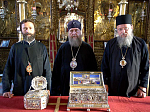 Продолжается паломничество делегации Русской Православной Церкви к святыням Афона