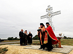 Освящение Поклонного Креста на въезде в Русскую Журавку