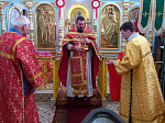 Пасхальное богослужение в Успенском храме села Трехстенки