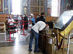 Богучарцы помолились у мощей святого Александра Невского