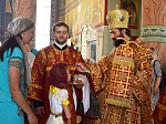 В день памяти святителя Николая Преосвященнейший епископ Россошанский и Острогожский Андрей совершил Всенощное бдение с литией
