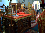 Епископ Россошанский и Острогожский Андрей и епископ Борисовский и Марьиногорский Вениамин совершили Божественную литургию Благовещенском монастыре