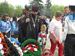 Возложение цветов к мемориалу павловчанам, погибшим в годы ВОВ