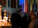 В праздник Богоявления Правящий Архиерей Россошанской епархии совершил ночную Литургию и чин Великого﻿ освящения воды в Ильинском кафедральном соборе