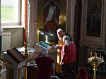 В неделю 13-ю по Пятидесятнице, епископ Россошанский и Острогожский Андрей совершил Божественную литургию в Ильинском кафедральном соборе г. Россошь