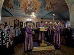 В Неделю 2-ю Великого поста Преосвященнейший епископ Дионисий совершил Литургию в Покровском храме г. Павловск