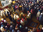 Епископ Россошанский и Острогожский Андрей совершил богослужение в Ильинском кафедральном соборе и принял рождественские поздравления от ансамбля «Терем»