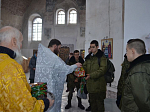 Кадеты казачьего корпуса помолились за богослужением в день памяти преподобного Серафима Саровского