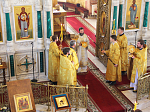 Воскресное архиерейское богослужение в Свято-Ильинском кафедральном соборе г. Россошь