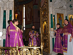 Епископ Россошанский и Острогожский Андрей совершил Божественную литургию в Ильинском кафедральном соборе г.Россоши