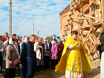 Первая Божественная литургия в восстанавливаемом храме в селе Липчанка