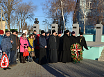 9 декабря Епископ Россошанский и Острогожский Андрей принял участие в митинге, посвященном Героям Отечества