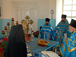 Соборное богослужение в Благовещенском храме села Лосево