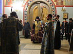 Архипастырь совершил Всенощное бдение в Ильинском кафедральном соборе